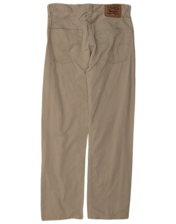 Levi's Herre 551 Straight Loose Fit Casual Bukser W32 L29 Beige Bomuld