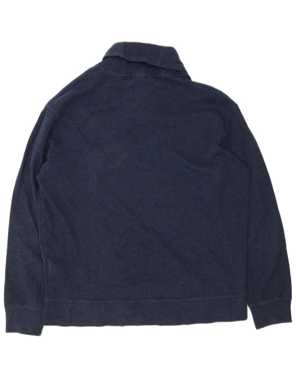 Polo Ralph Lauren Herre Shawl Neck Jumper Sweater XL Navy Blue Bomuld