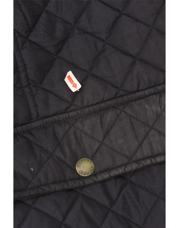JOULES Mens Quilted Jacket UK 40 Large Navy Blue Polyester