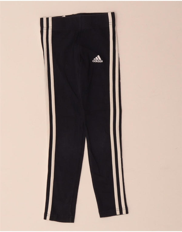 ADIDAS Boys Leggings 7-8 år Sort