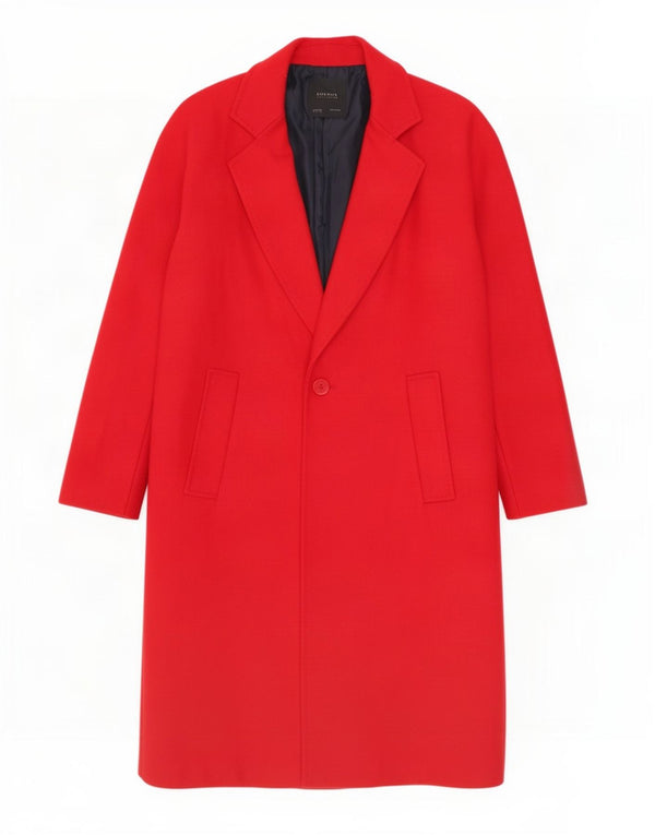 Zara Dame Overfrakke UK 16 Large Red