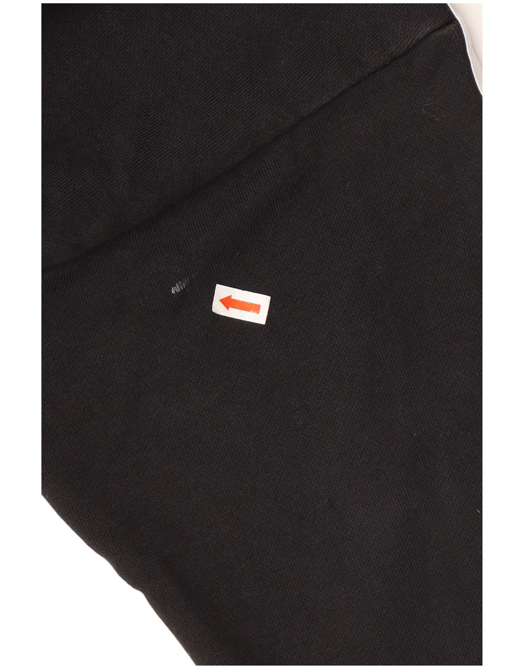 ADIDAS Dame Oversized Crop Hoodie Jumper UK 8 Small Black Bomuld