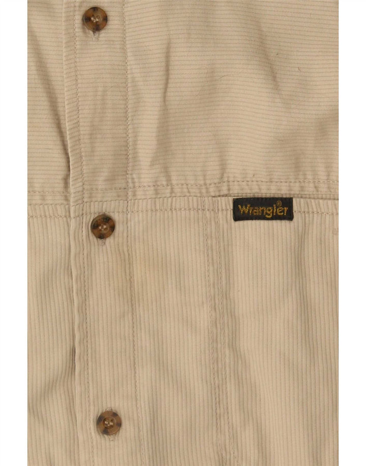 Wrangler drengeskjorte 14-15 år stor beige nålestribe