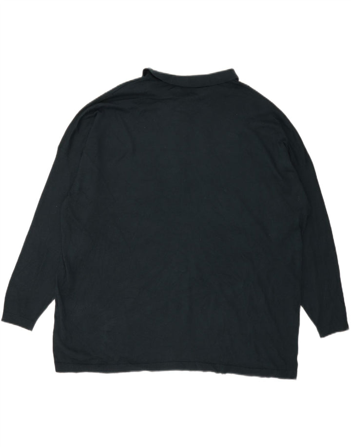 Zara Dame Oversized Polo Neck Jumper Sweater UK 14 Medium Grøn Modal
