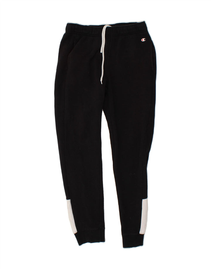 CHAMPION Mens Tracksuit Trousers Joggers Medium  Black Colourblock Cotton Vintage Champion and Second-Hand Champion from Messina Hembry 