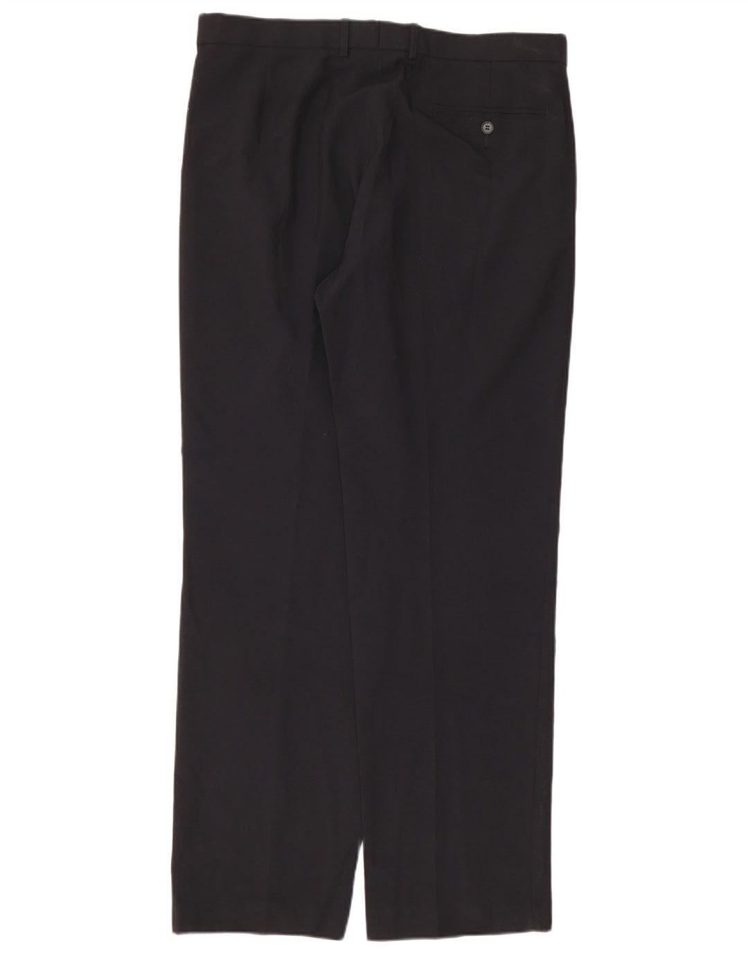 Marks & Spencer Straight Suit Bukser til mænd W36 L33 Marineblå polyester