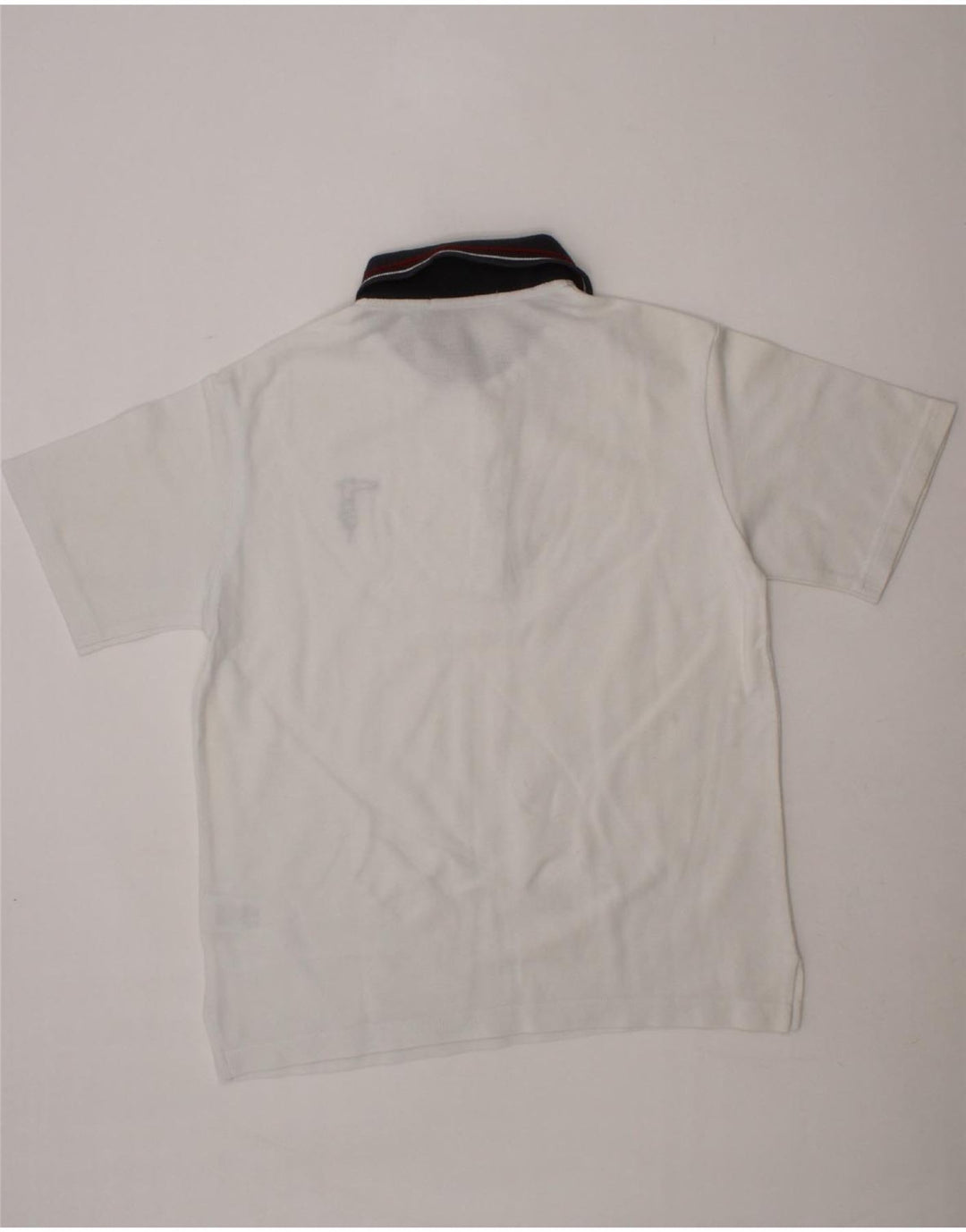 TRUSSARDI Boys Polo Shirt 8-9 Years White Cotton Vintage Trussardi and Second-Hand Trussardi from Messina Hembry 