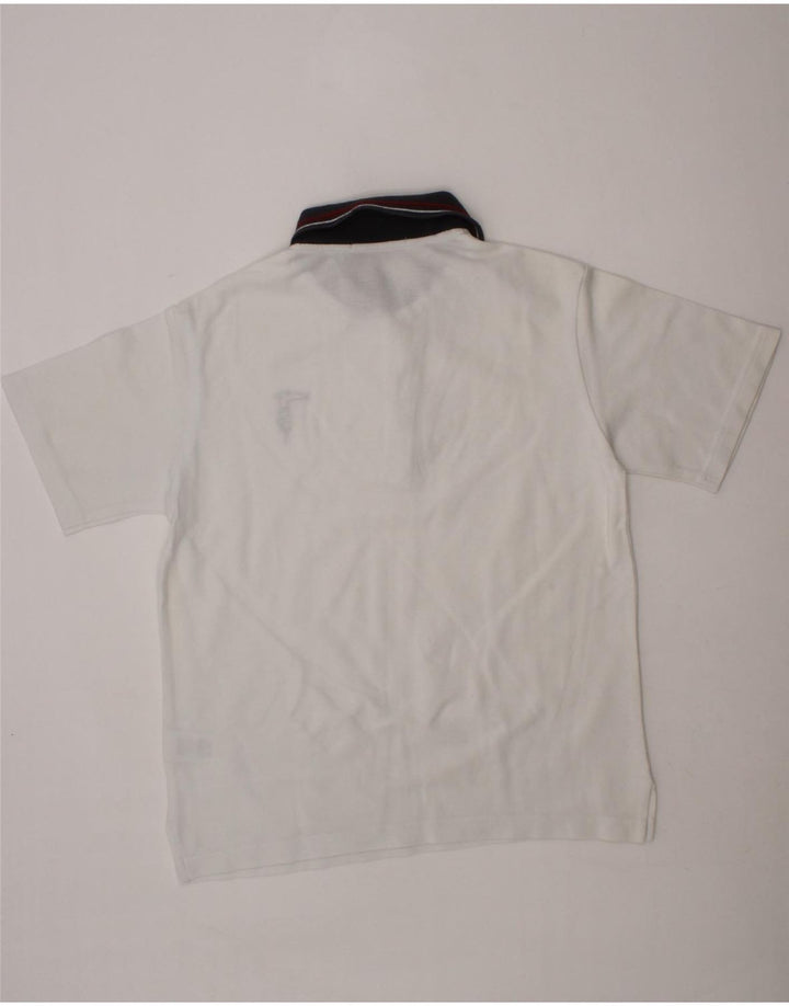 TRUSSARDI Boys Polo Shirt 8-9 Years White Cotton Vintage Trussardi and Second-Hand Trussardi from Messina Hembry 