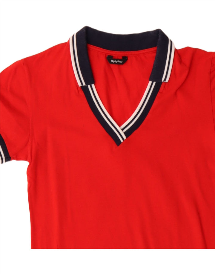 Refrigiwear Dame Polo Shirt UK 8 Small Red Bomuld