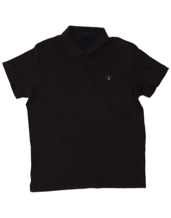 Gant Herre Regular Fit Polo Shirt XL Sort Bomuld