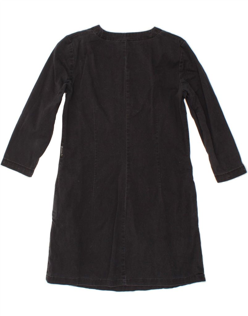 ARMANI Womens 3/4 Sleeve Basic Dress EU 42 Medium Black Cotton Vintage Armani and Second-Hand Armani from Messina Hembry 