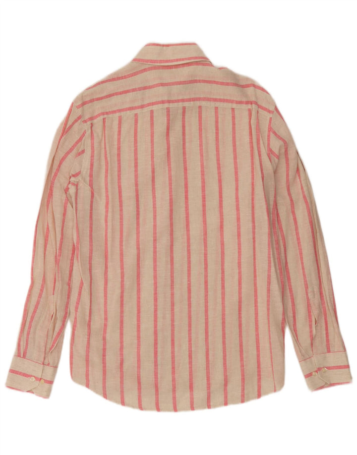 Vintage herreskjorte Medium Off White Pinstripe