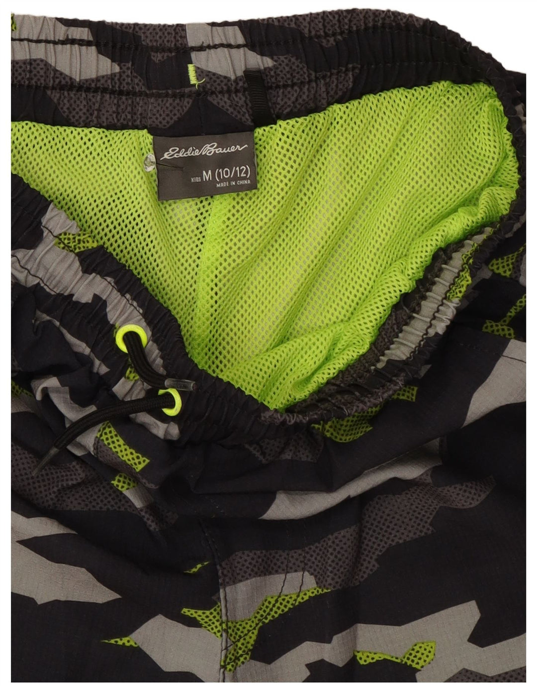 Eddie Bauer Drenge svømmeshorts 10-11 år Medium Sort Camouflage