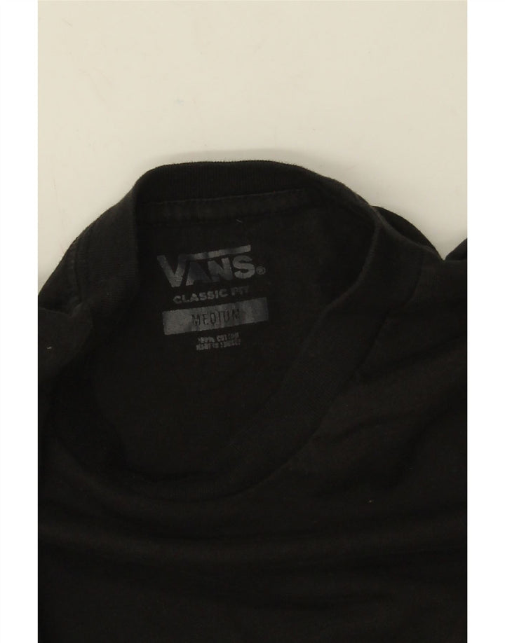 Vans Herre Classic Fit Grafisk Top Langærmet Medium Sort Bomuld