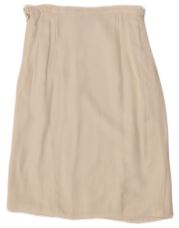 Max Mara Dame Midi Nederdel W28 Medium Off White