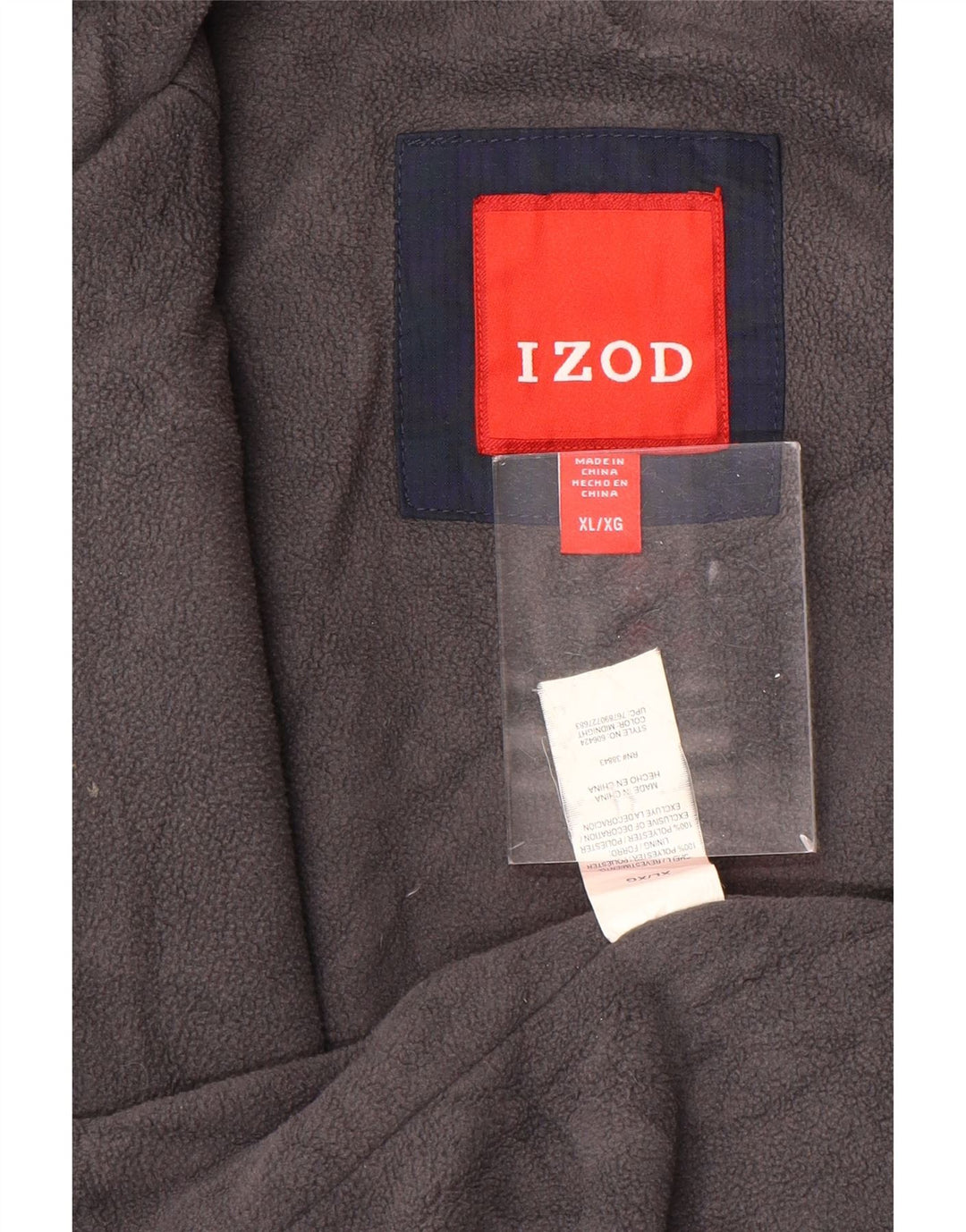 IZOD Herre Utility Gilet UK 42 XL Navy Blue Polyester