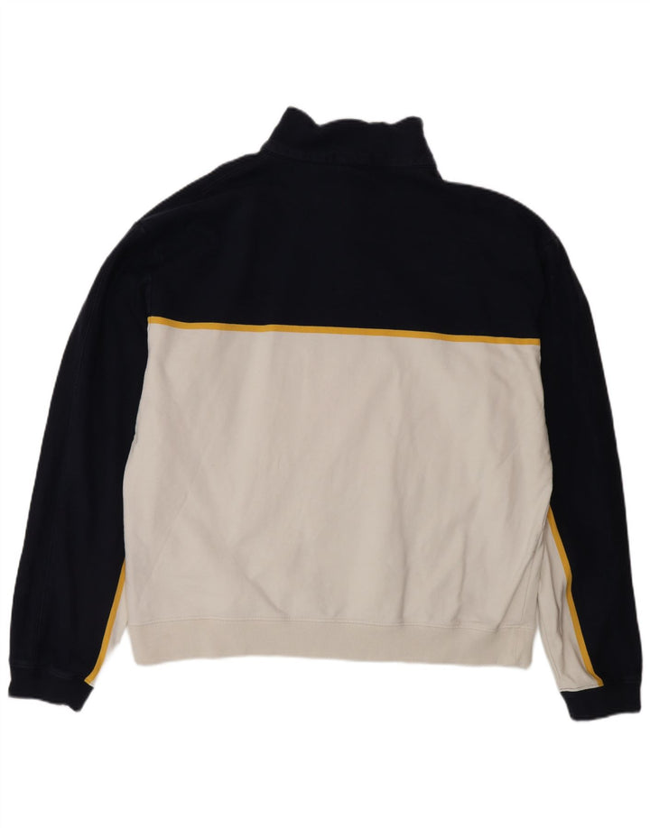 Nautica Herre Grafisk Sweatshirt Jumper Large White Colourblock
