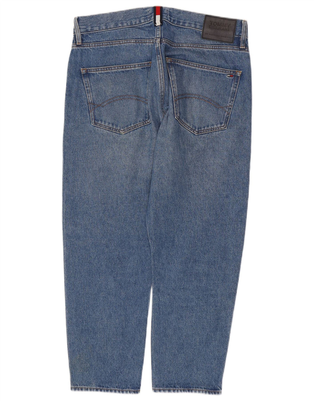 TOMMY HILFIGER Herre Relaxed Fit Cropped Jeans W31 L25 Blå Bomuld
