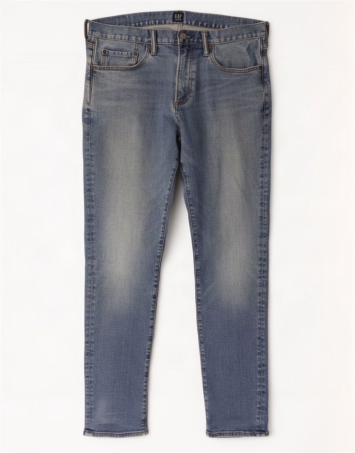 Gap Herre Slim Jeans W32 L32 Blå Bomuld