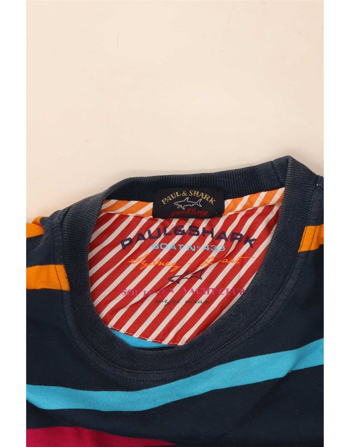 Paul & Shark Herre Yachting T-Shirt Top Medium Marineblå Stribet