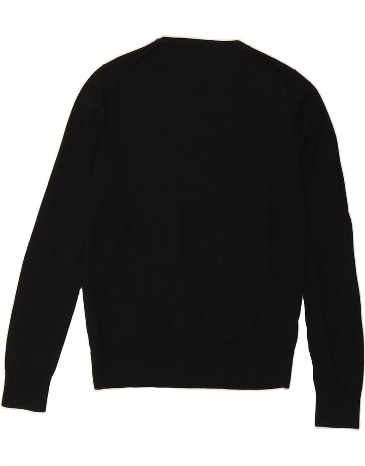 MARKS & SPENCER Womens Crew Neck Jumper Sweater UK 8 Small Black Vintage Marks & Spencer and Second-Hand Marks & Spencer from Messina Hembry 