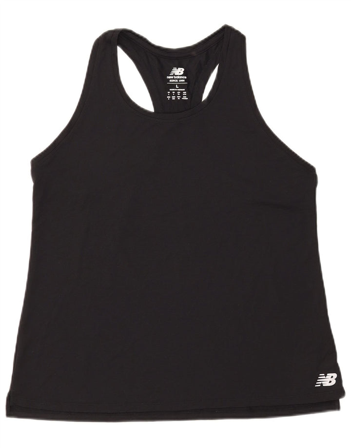 NEW BALANCE Damevest Top UK 14 Large Black Polyester