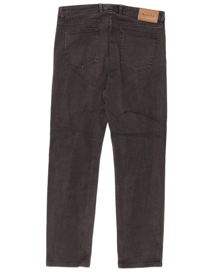 Massimo Dutti Herre Slim Jeans EU 42 Large W32 L30 Grå Bomuld