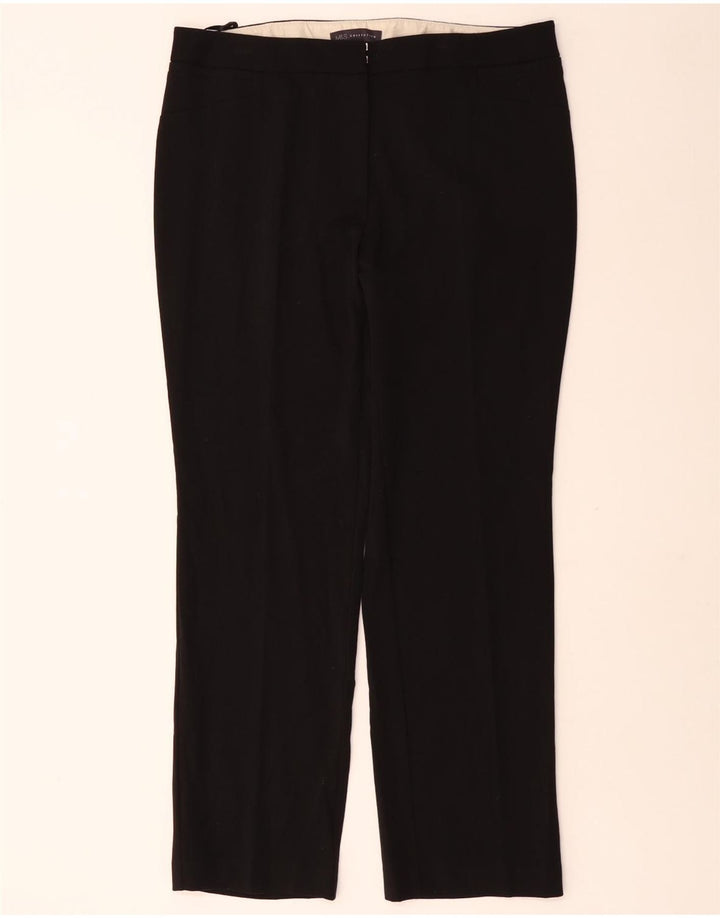MARKS & SPENCER Lige fritidsbukser til kvinder UK 16 Large W36 L30 Black