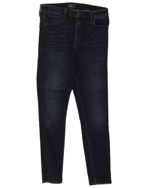 Abercrombie & Fitch Womens High Rise Skinny Jeans US 8 Medium W29 L28 Navy