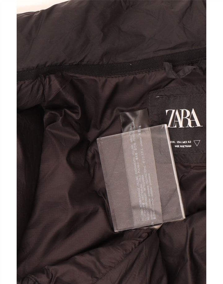 Zara Polstret Herrejakke UK 40 Stor Sort Polyester