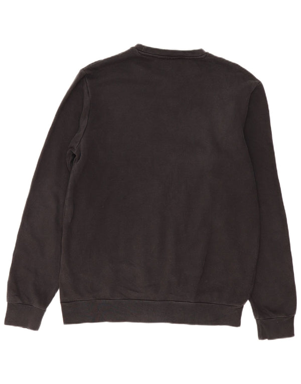 Adidas Boys Grafisk Sweatshirt Jumper 15-16 år Sort Bomuld