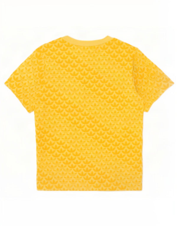 Adidas drenge grafisk t-shirt top 4-5 år gul bomuld