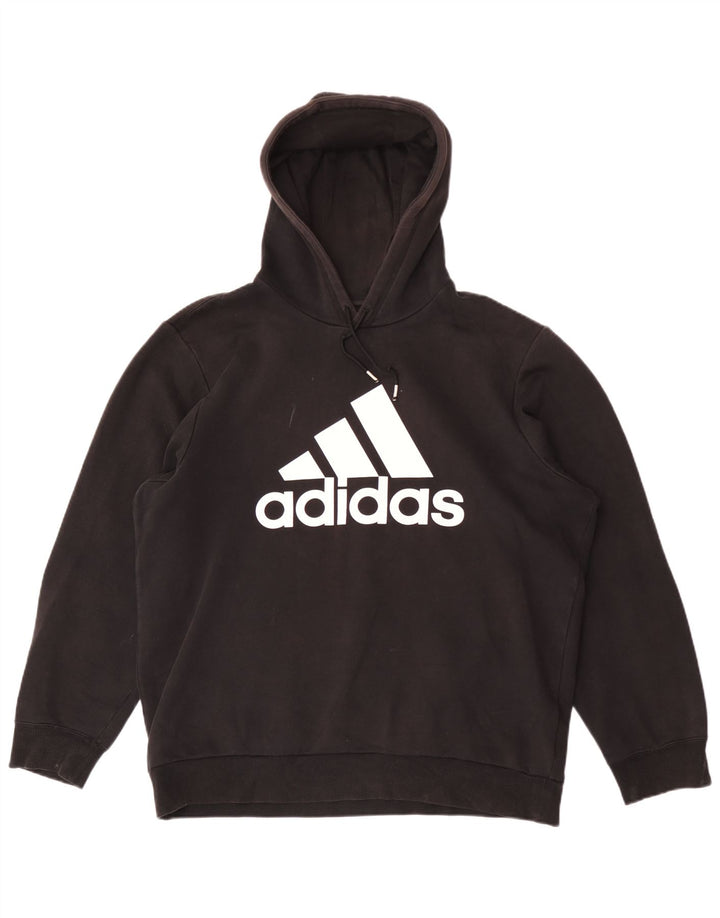 Adidas Grafisk hættetrøje til mænd, stor sort