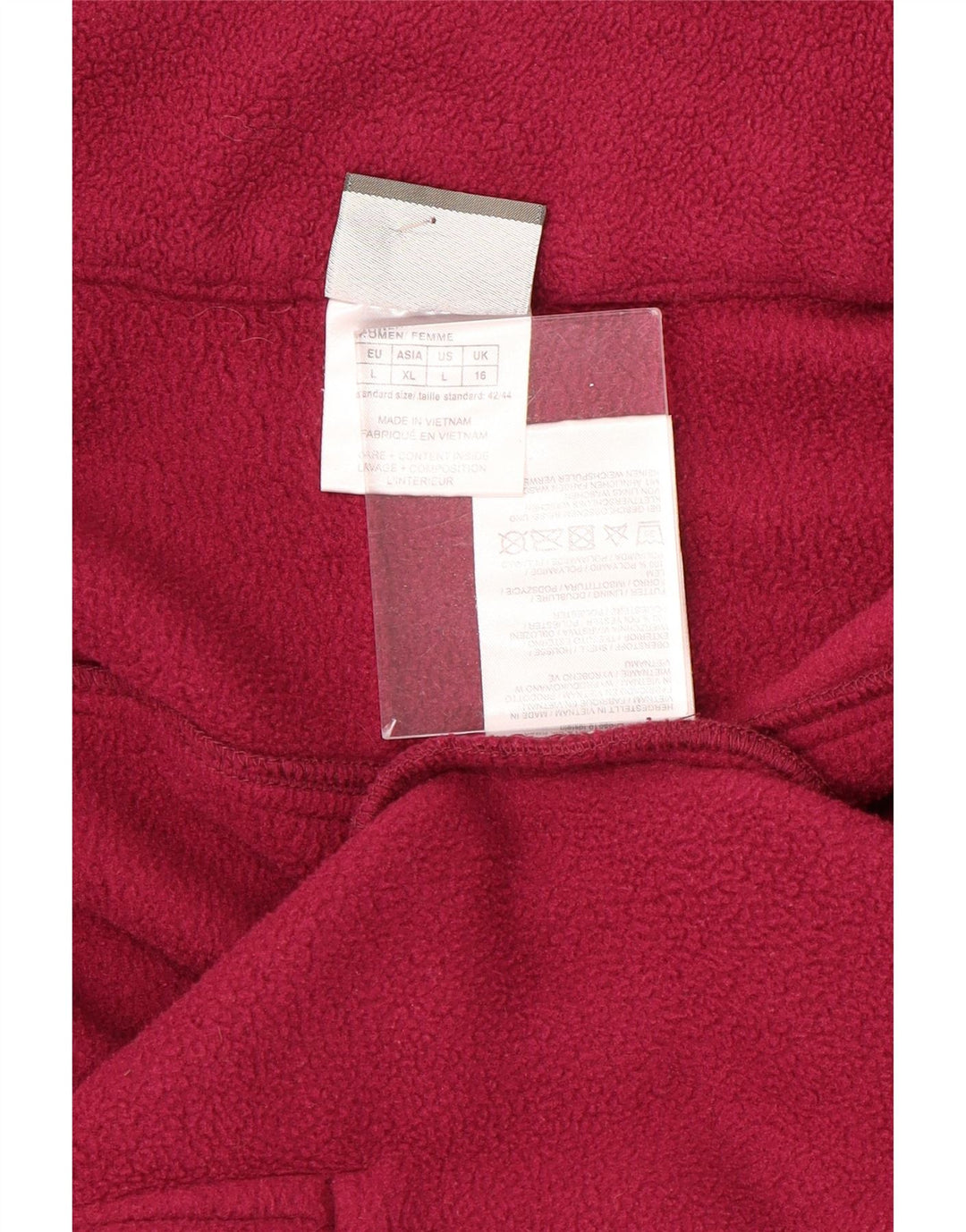 JACK WOLFSKIN Fleecejakke til kvinder UK 16 Large Pink Polyester