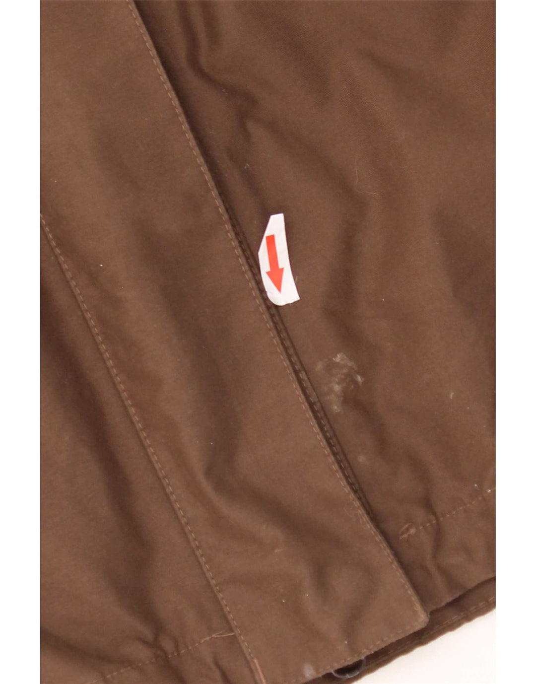 Jack Wolfskin Dame Hooded Parka Jacket UK 16 Large Brown Polyester
