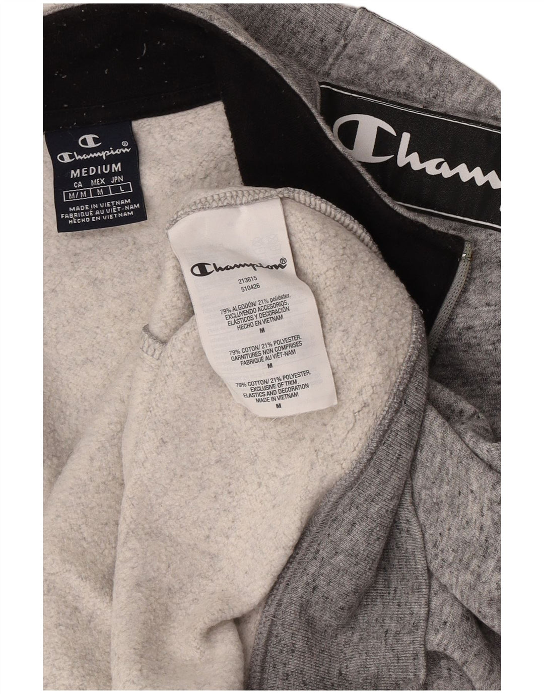 Champion Herre grafisk træningsdragt Topjakke Medium Grey Flecked Bomuld