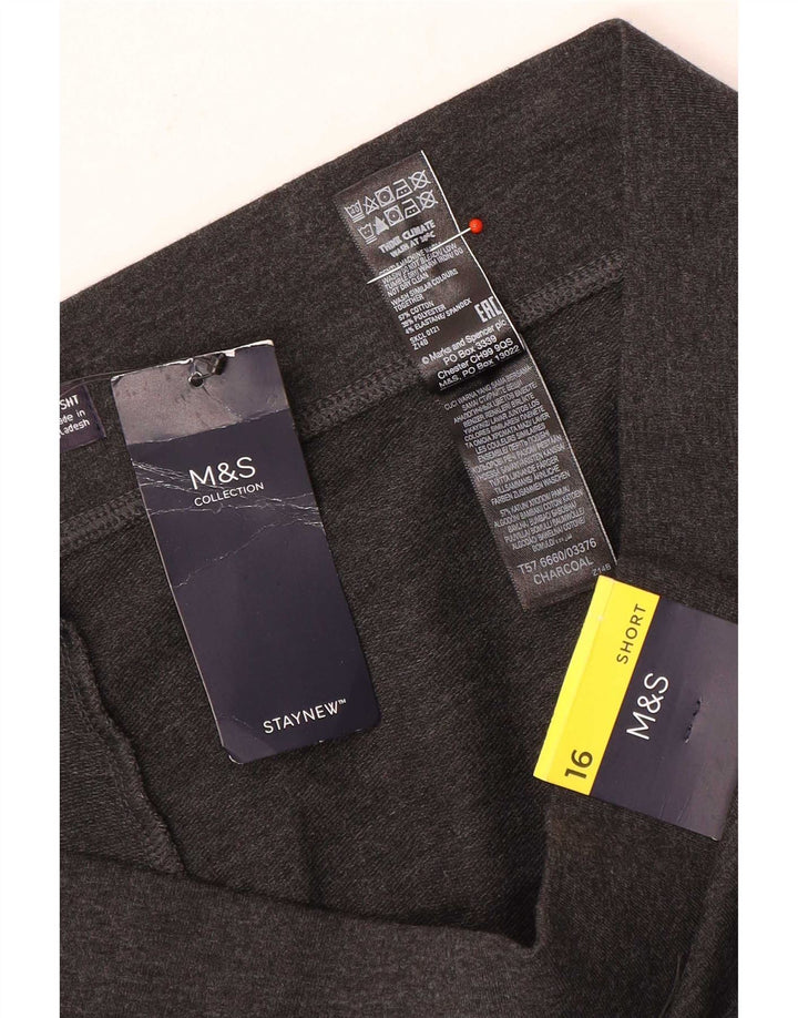 Marks & Spencer Træningsdragtsbukser til kvinder UK 16 Large Grå Bomuld