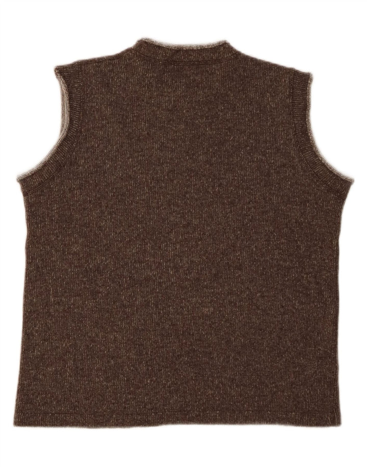 CIOE Damevest Tank Top UK 12 Medium Brown Flecked Wool