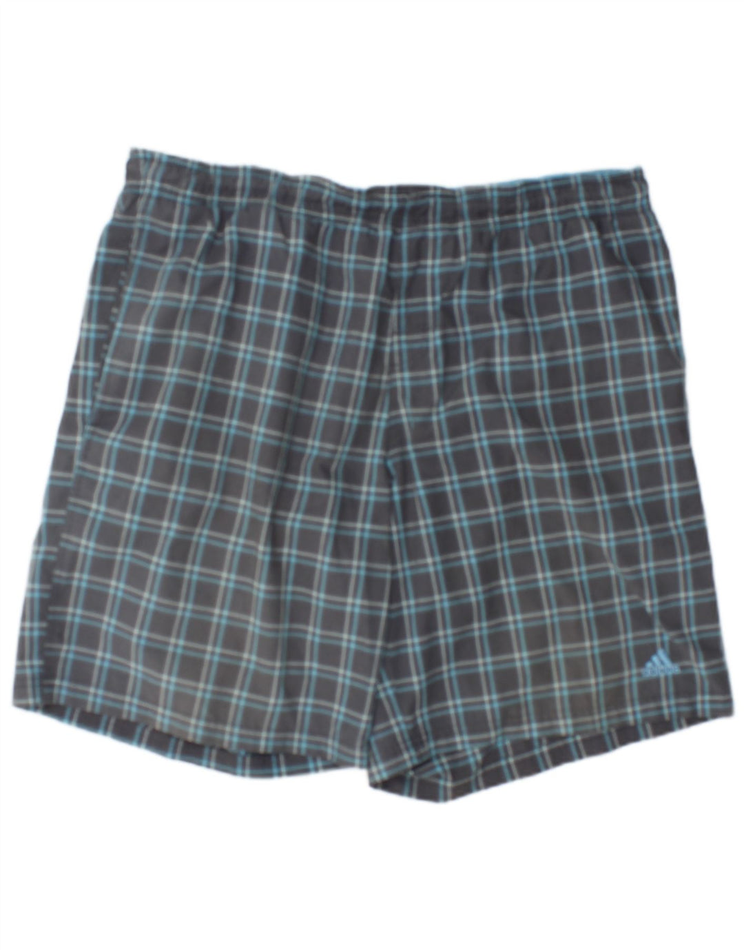 Adidas Badeshorts til mænd XL Grå ternet polyester