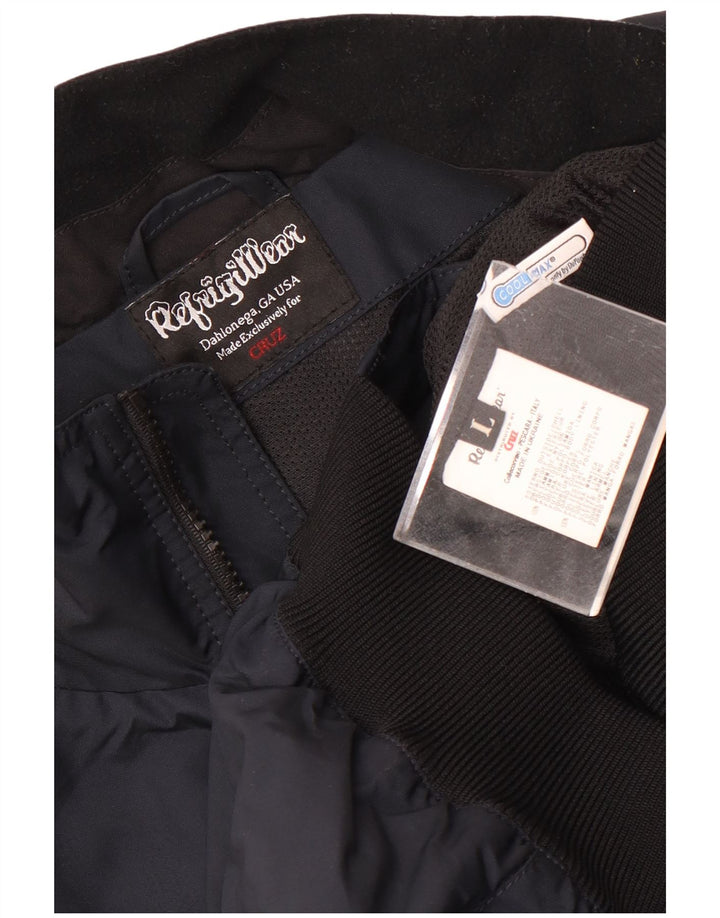Refrigiwear Herre Bomber Jacket UK 40 Large Navy Blue Polyamide