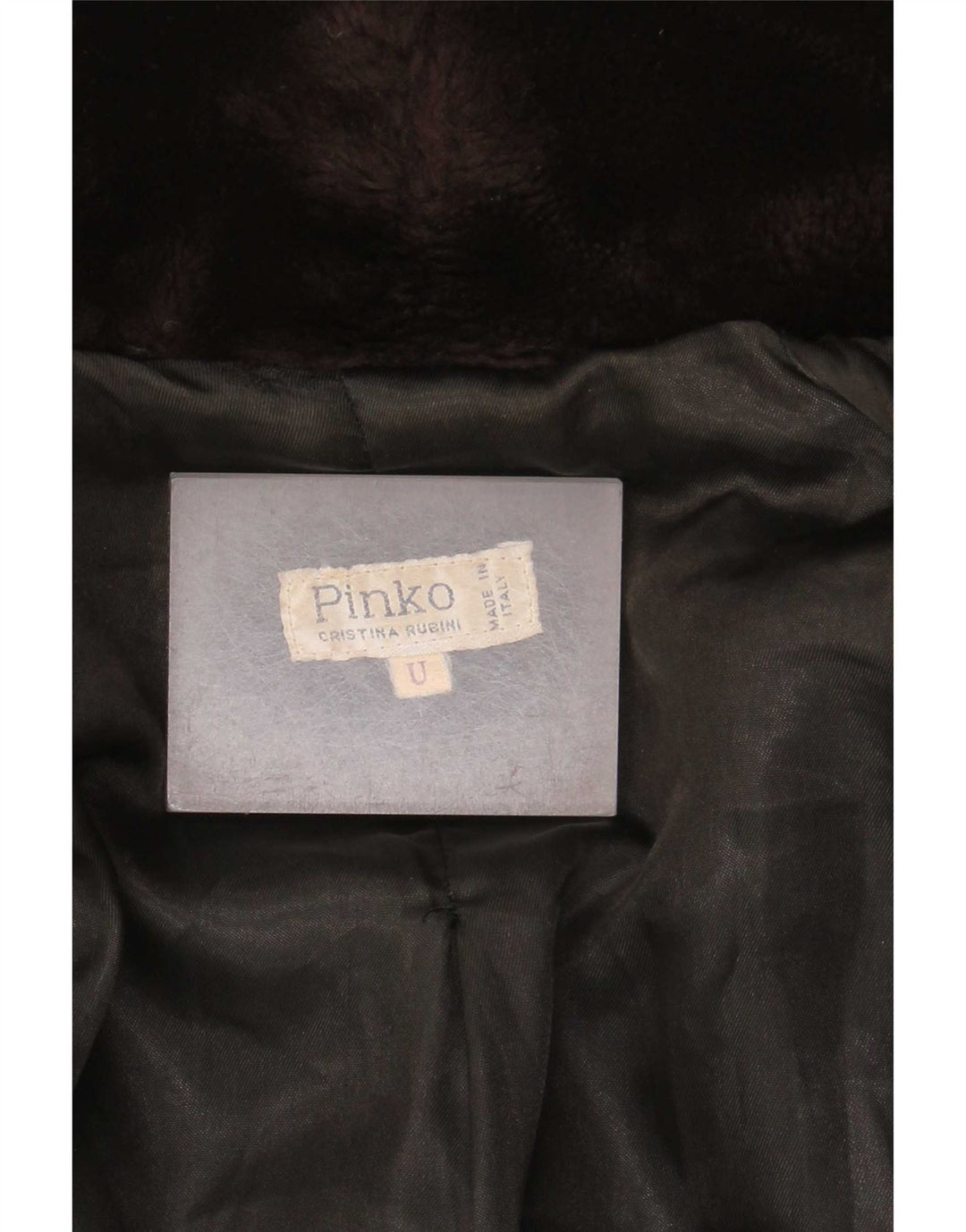 Pinko Dame imiteret Pelsjakke One Size Brun