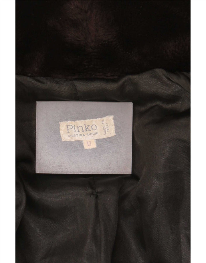 Pinko Dame imiteret Pelsjakke One Size Brun