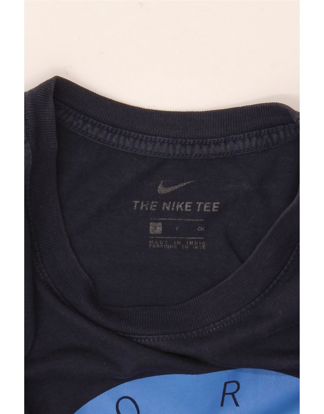 Nike grafisk T-shirt top til mænd, lille marineblå bomuld