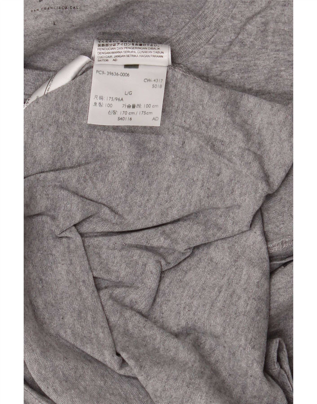 Levi's Herre grafisk T-shirt Top Stor grå stribet bomuld