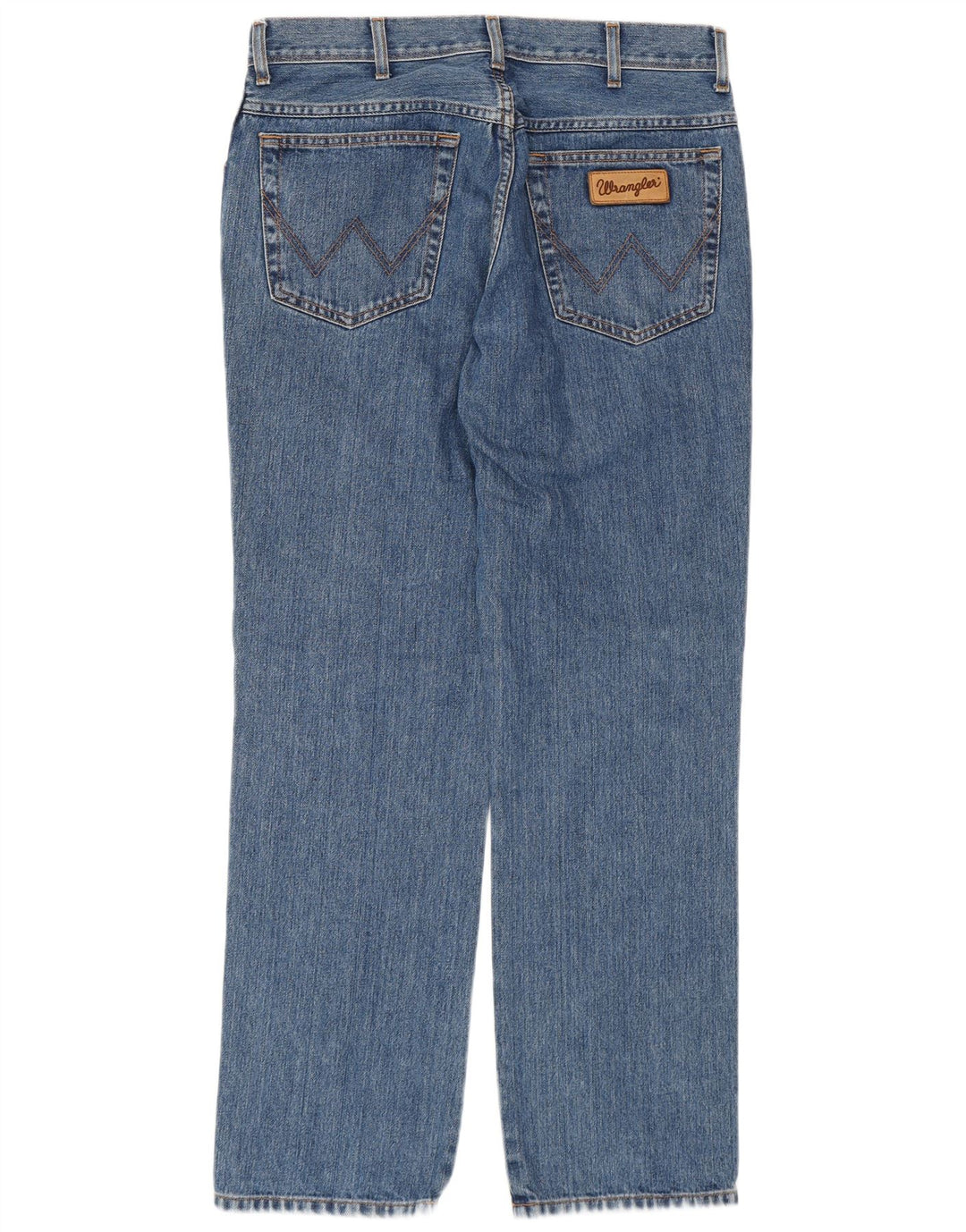 WRANGLER Herre Texas Straight Jeans W34 L32 Blå Bomuld