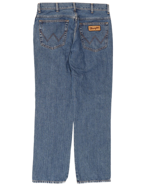 WRANGLER Herre Texas Straight Jeans W34 L32 Blå Bomuld