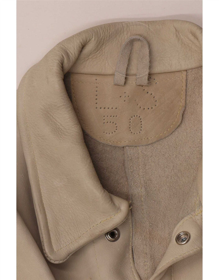 Vintage herre ruskindsjakke IT 50 Large Beige
