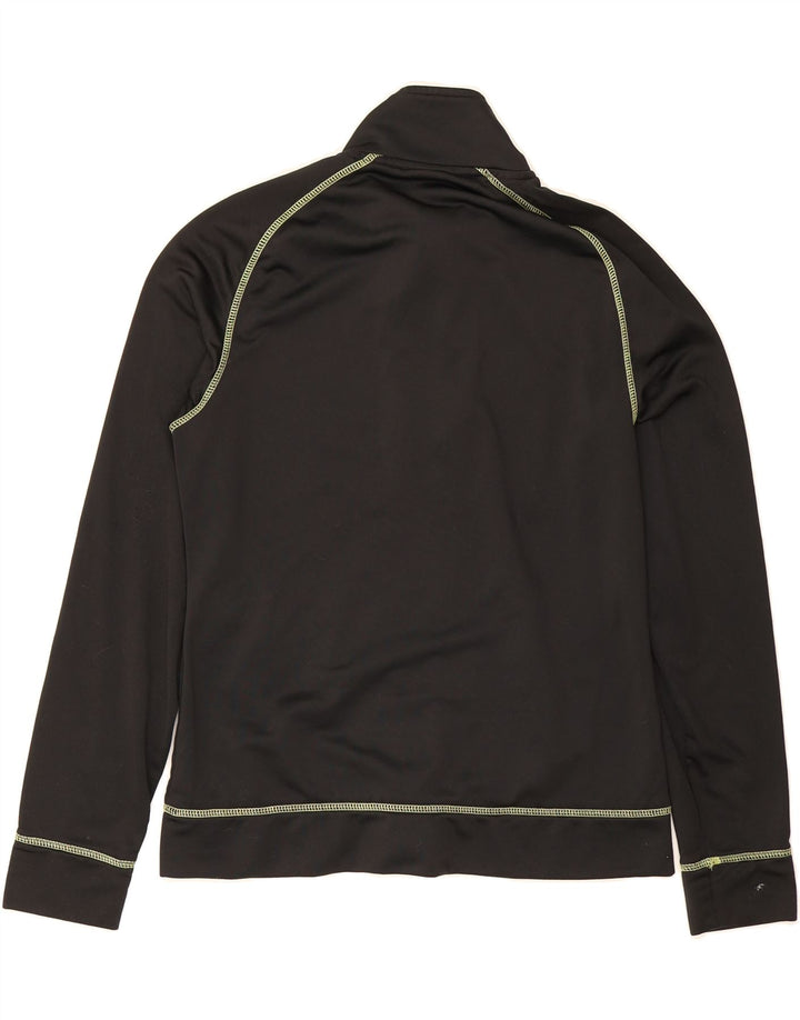 ASICS Womens Tracksuit Top Jacket UK 14 Large Black Vintage Asics and Second-Hand Asics from Messina Hembry 