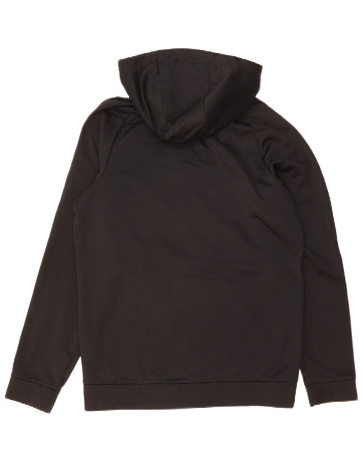 Nike Herre Dri Fit Hættetrøje med lynlås, lille sort polyester