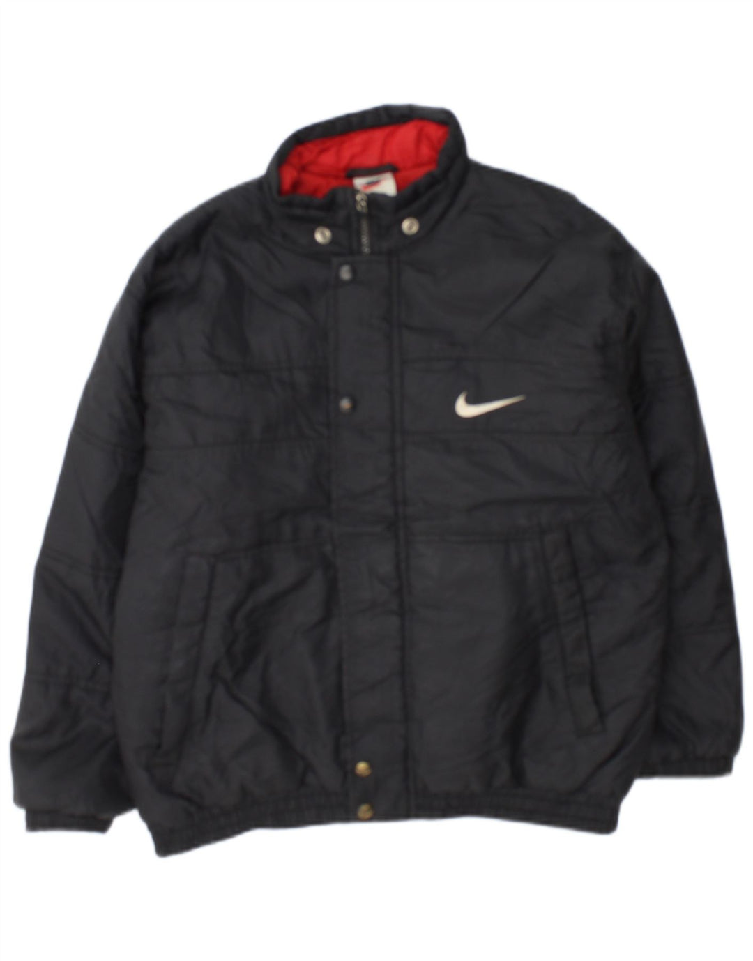 Nike drenge grafisk polstret jakke 12-13 år stor sort nylon